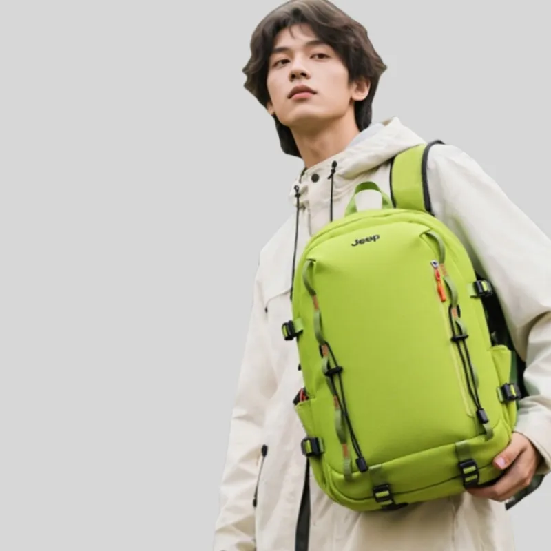 Jeep Nylon Backpack Regular Unisex Multicolor-2