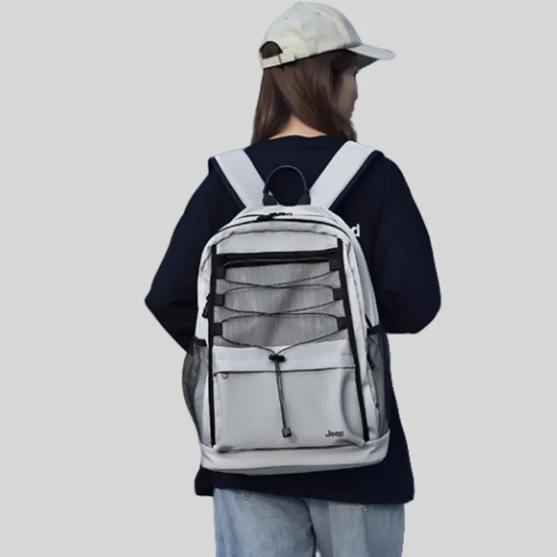 Jeep Nylon Backpack Medium Size Unisex Multicolor-8