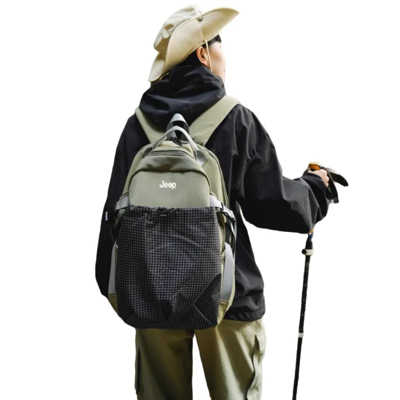 Jeep Nylon Backpack Regular Unisex Multicolor-11
