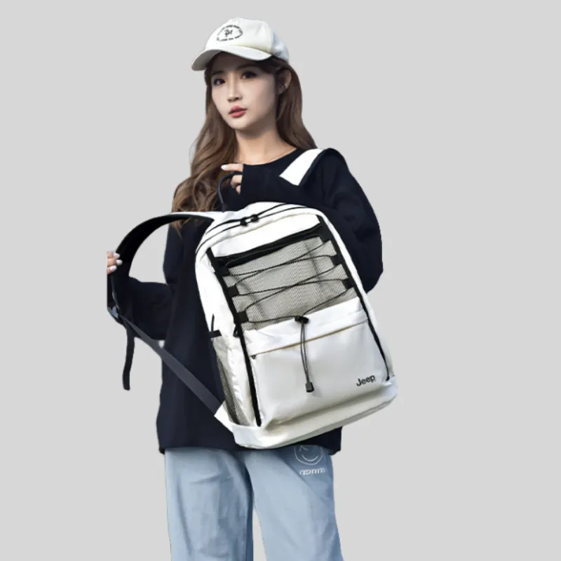 Jeep Nylon Backpack Medium Size Unisex Multicolor-5
