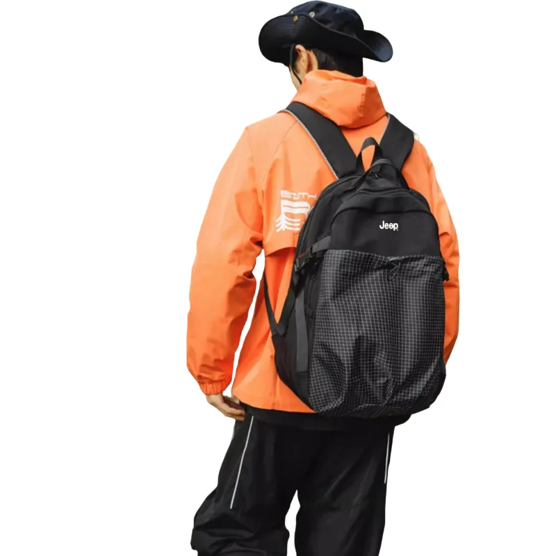 Jeep Nylon Backpack Regular Unisex Multicolor-2
