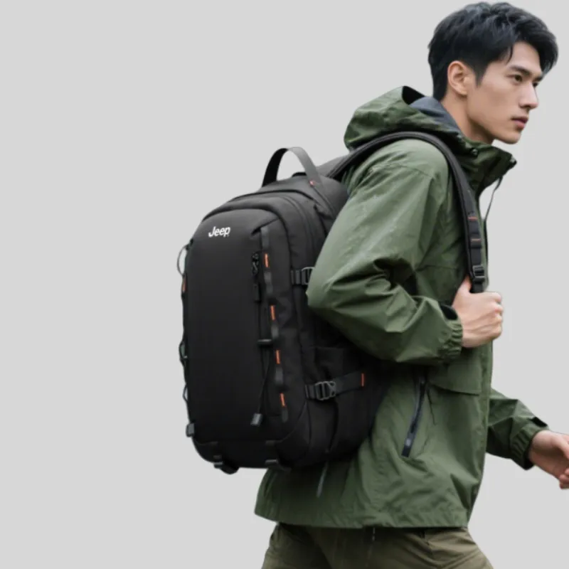 Jeep Nylon Backpack Regular Unisex Multicolor-5