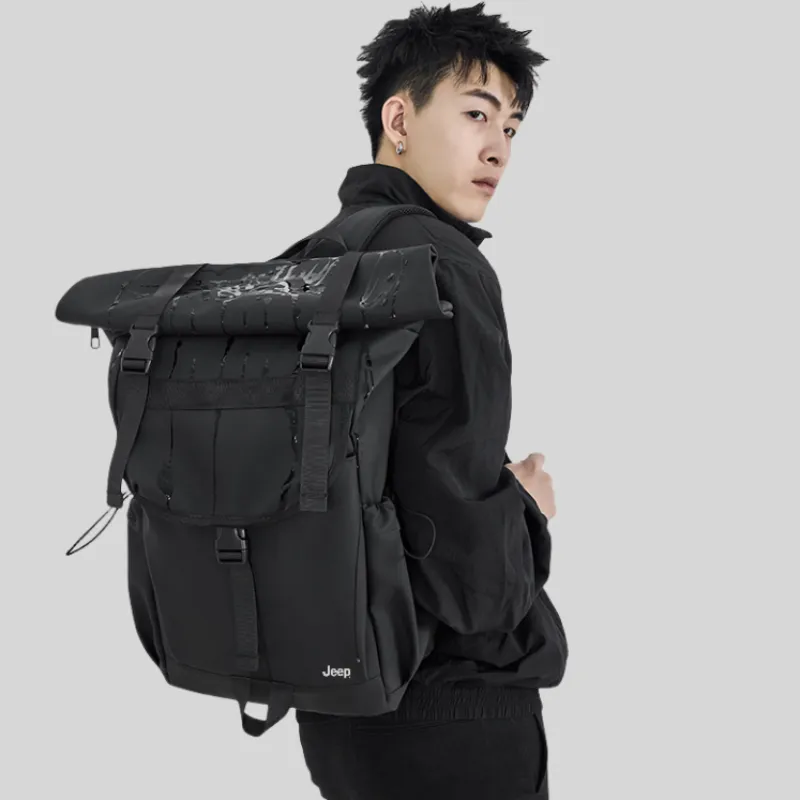 Jeep Oxford Backpack Tubas Men's Multicolor-2