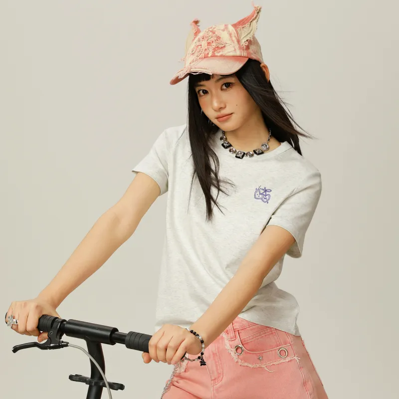 Tonlion Set in Sleeve T Shirt Women's-17