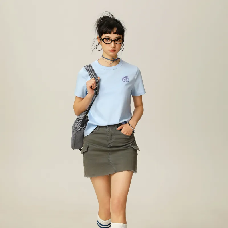 Tonlion Set in Sleeve T Shirt Women's-11