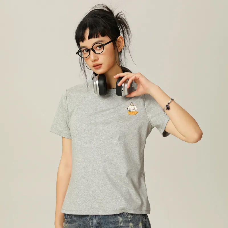 Tonlion Set in Sleeve T Shirt Women's-26