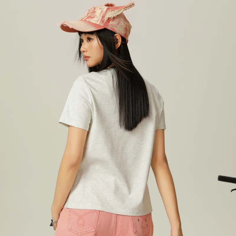 Tonlion Set in Sleeve T Shirt Women's-23