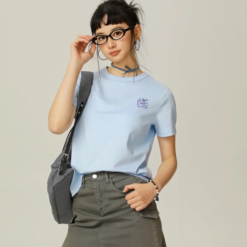 Tonlion Set in Sleeve T Shirt Women's-10