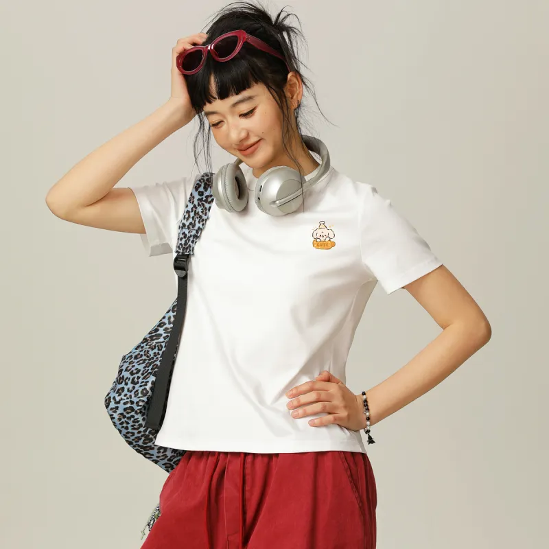 Tonlion Set in Sleeve T Shirt Women's-8