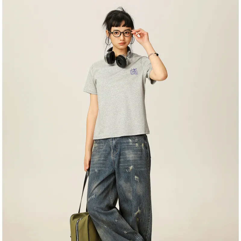 Tonlion Set in Sleeve T Shirt Women's-24