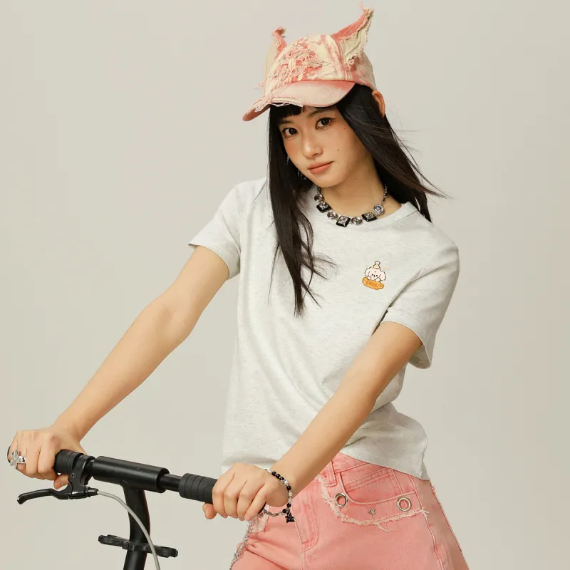 Tonlion Set in Sleeve T Shirt Women's-21