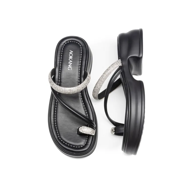 AOKANG Slide Slippers Women's Black-3
