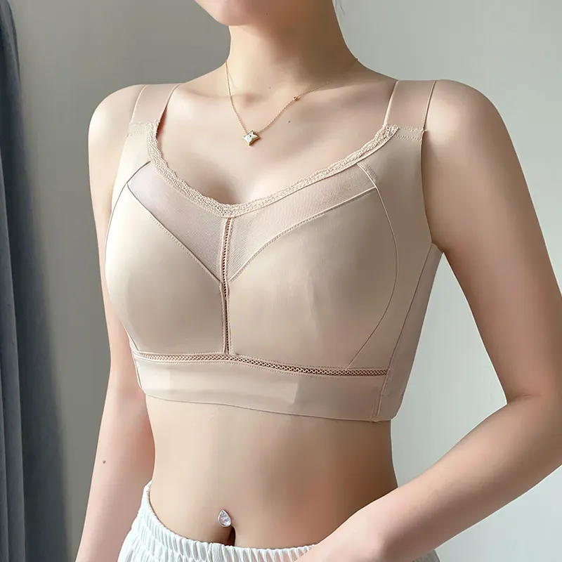 NUOQUNA Summer Bra Seamless Skin Friendly Version Women's-4