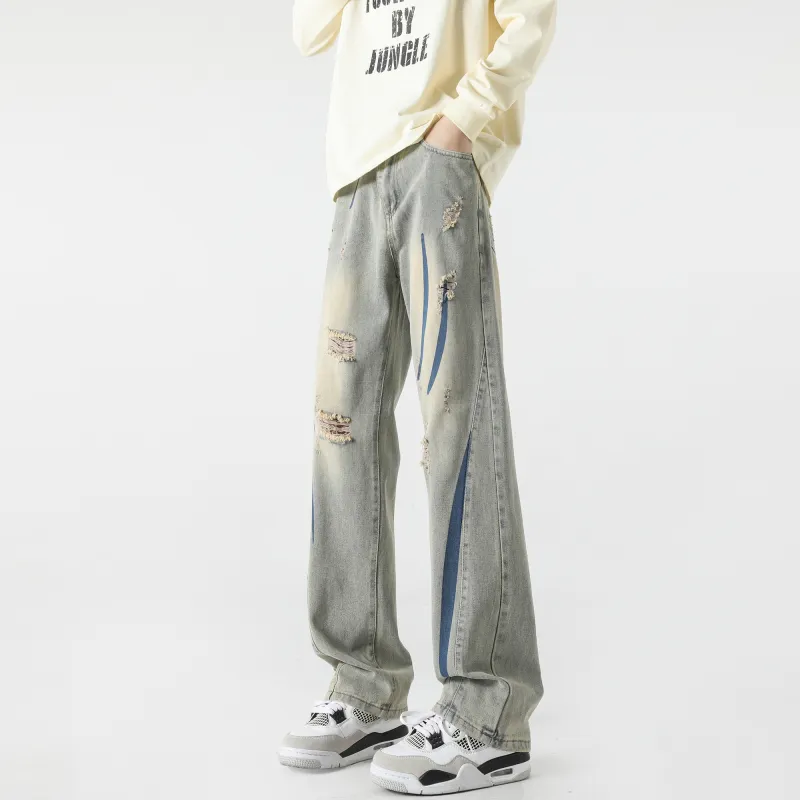 Maxim's De Paris Jeans Unisex Yellow Mud-2