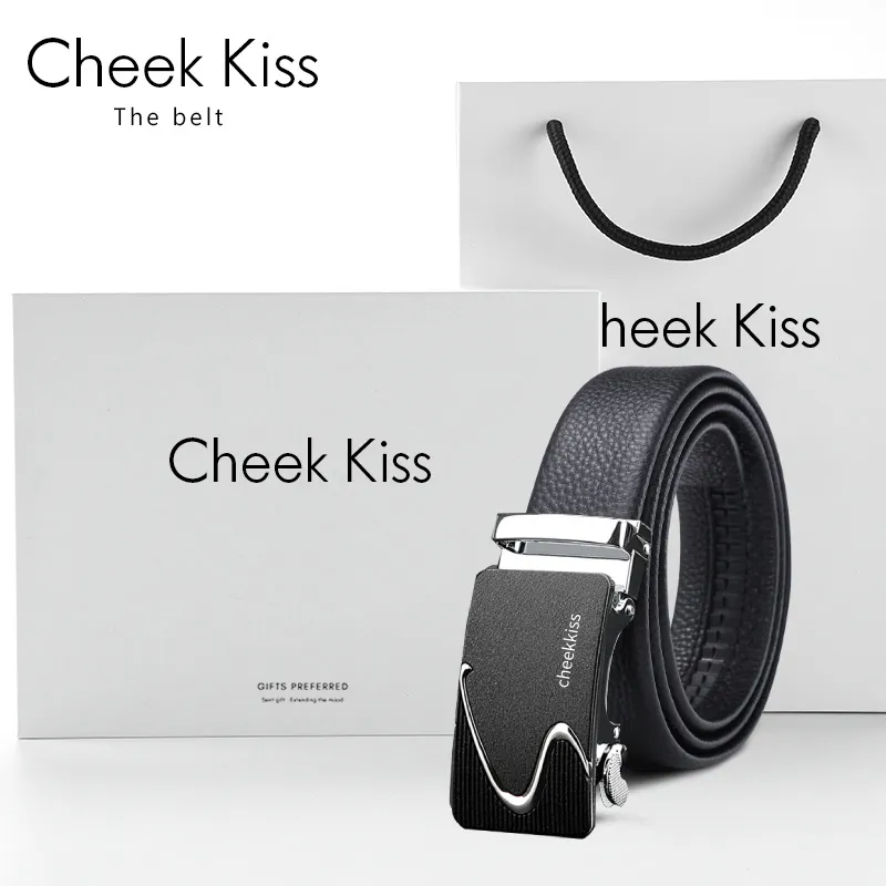 Cheekkiss Cow Leather Belts Men's 3.5cm-7