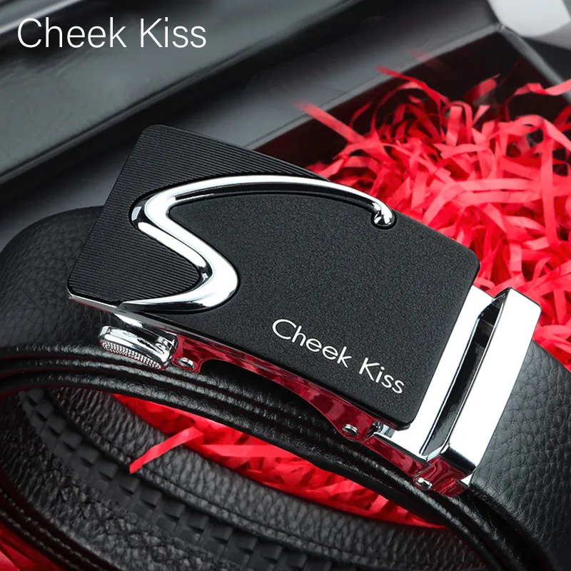 Cheekkiss Cow Leather Belts Men's 3.5cm-6