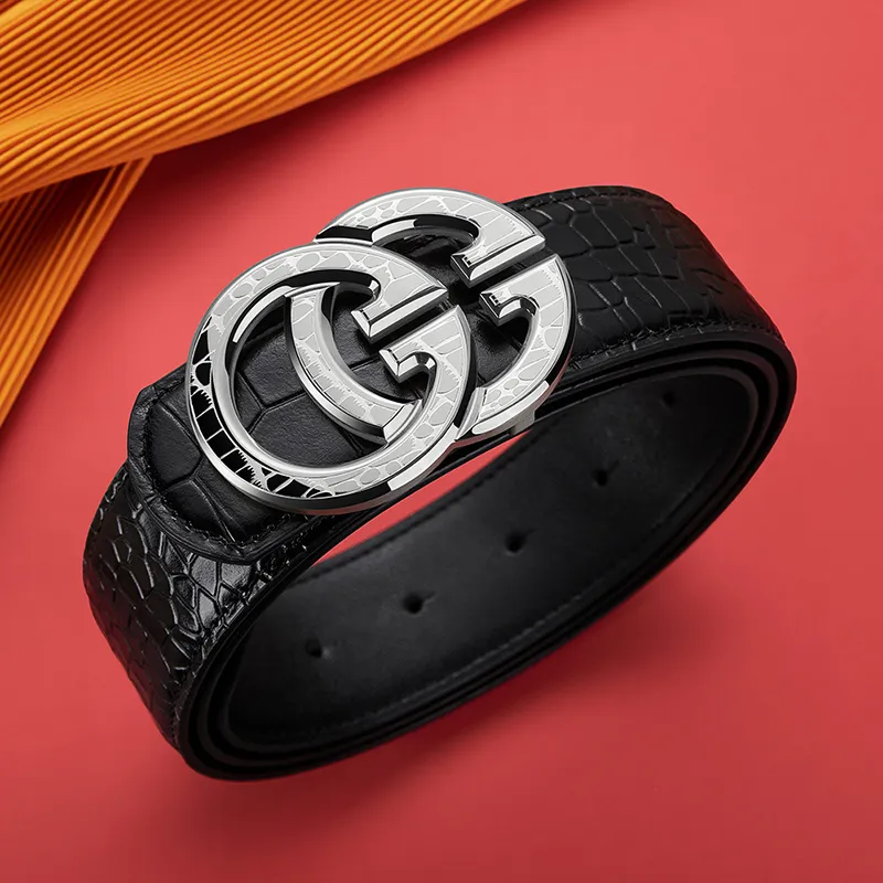 Cheekkiss Top Grain Cow Leather Belts Men's 3.8cm-2