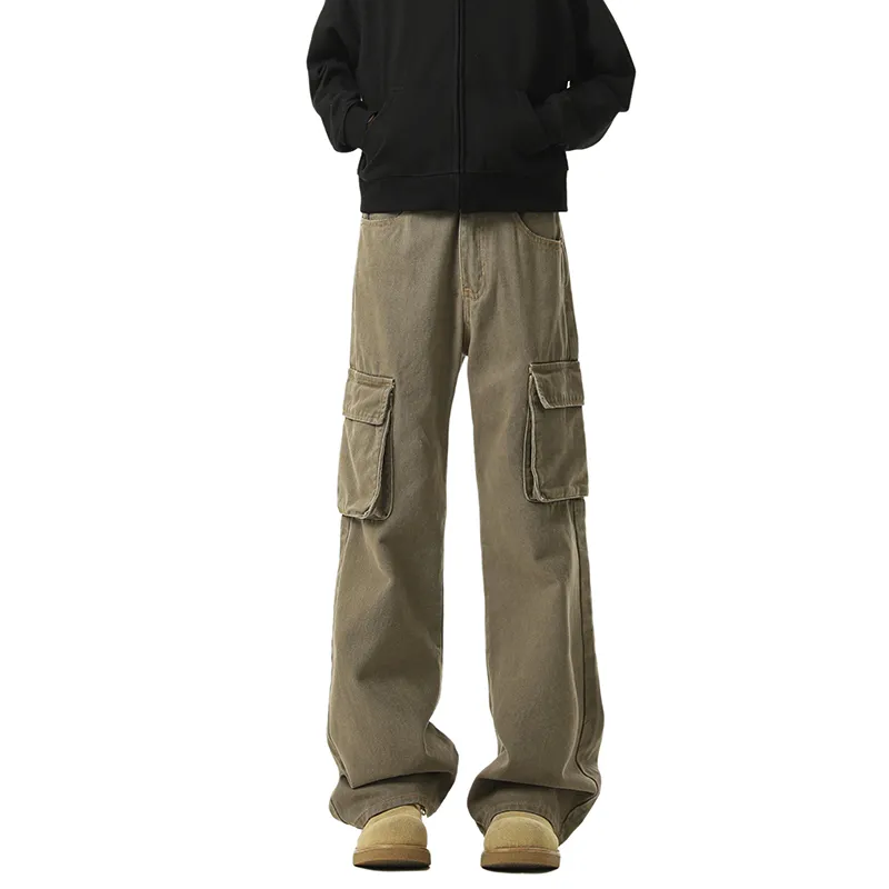 Izexx Cargo Pants Unisex Khaki-1
