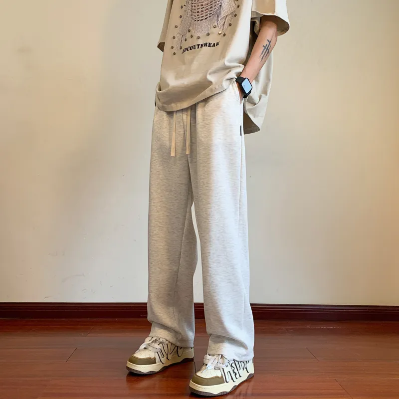 Izex Casual Pants Unisex Light Gray-19