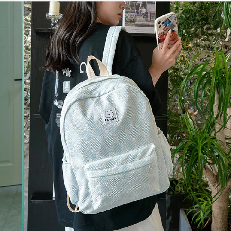 Izex Polyester Backpack Unisex Multicolor-4