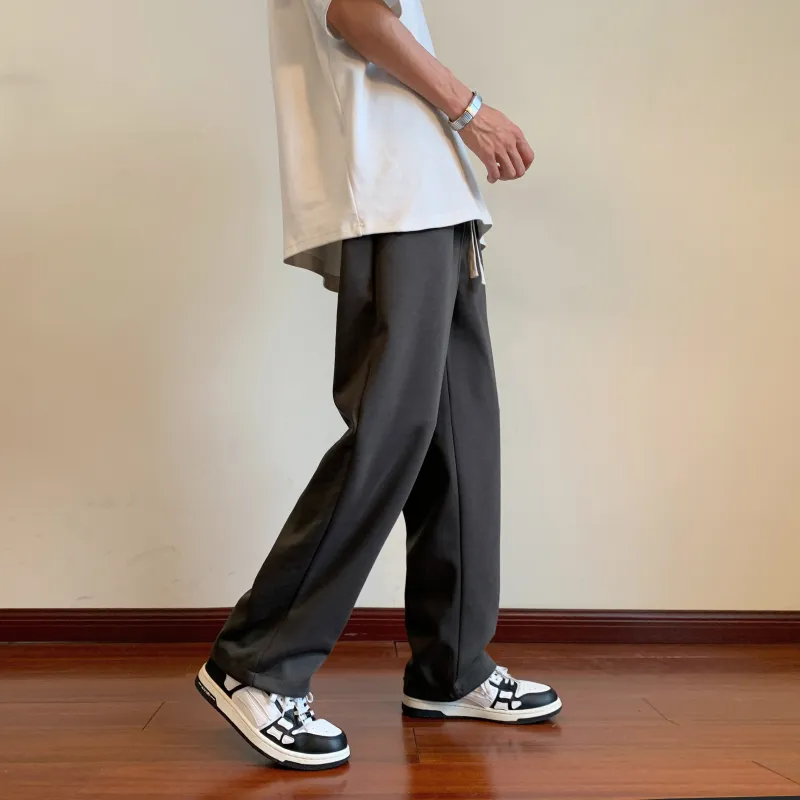 Izex Casual Pants Unisex Light Gray-14