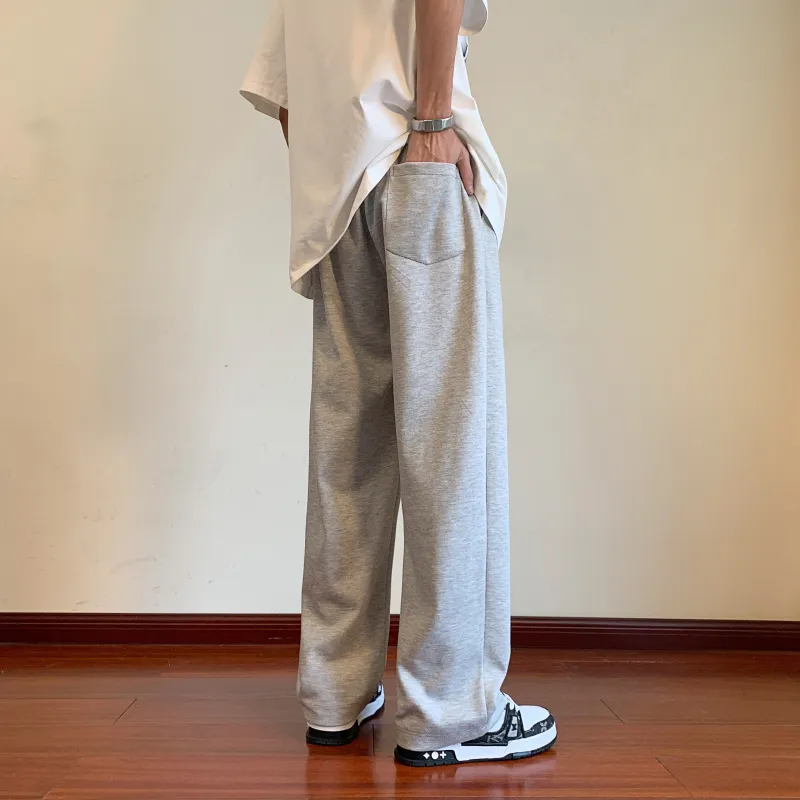 Izex Casual Pants Unisex Light Gray-4