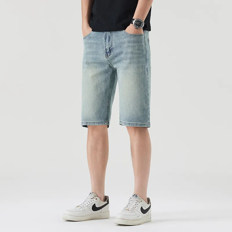 Izexx Denim Shorts Men Vintage Blue-2