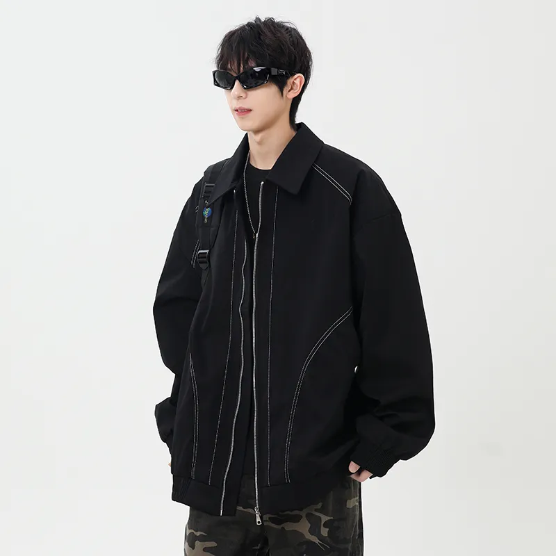 Trendy Brand Loose Fit Urban Techwear Stylish Workwear Casual Jackets & Coats Unisex-3