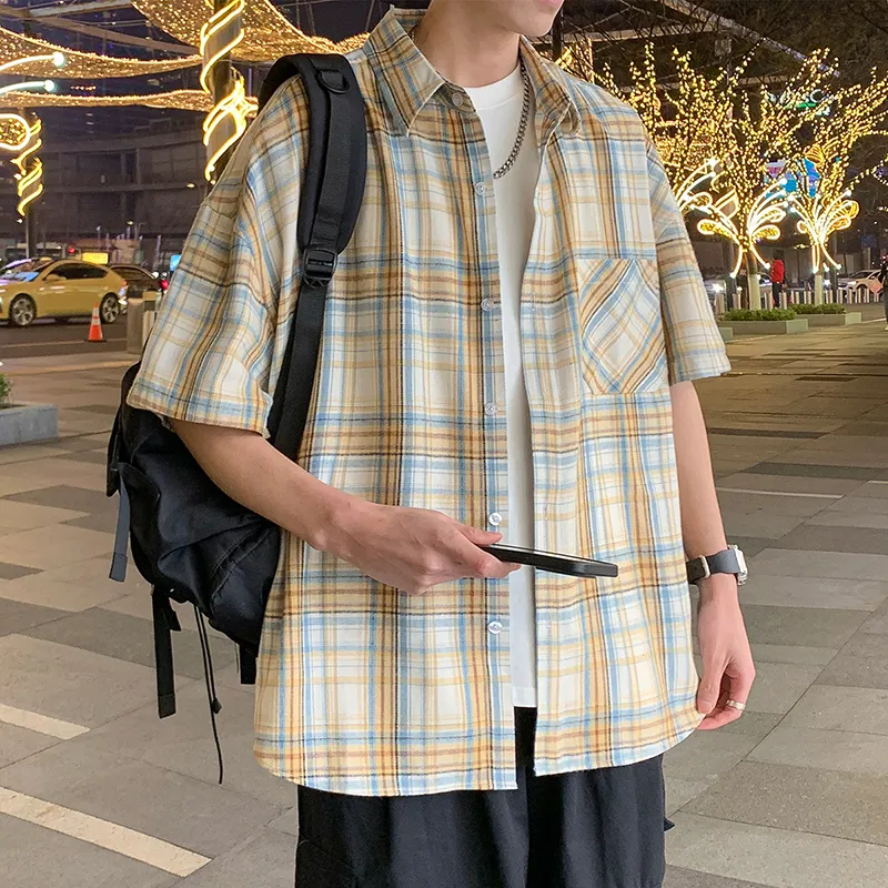 Izexx Shirts Unisex Yellow Plaid-2