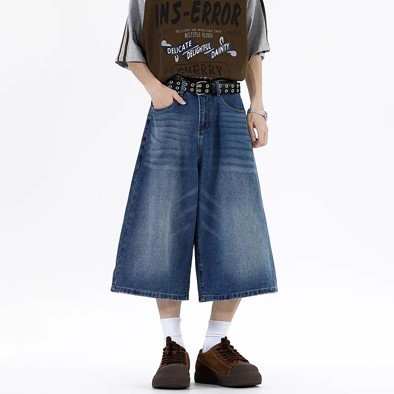 Izexx Denim Shorts Men Dark Blue-4