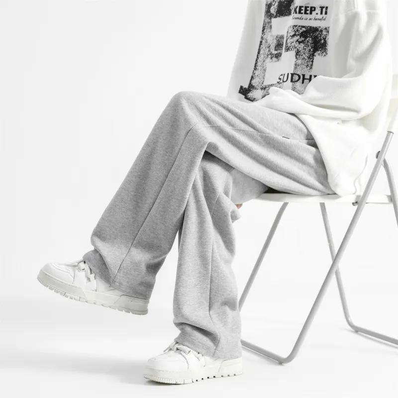 Izex Casual Pants Unisex Light Gray-26