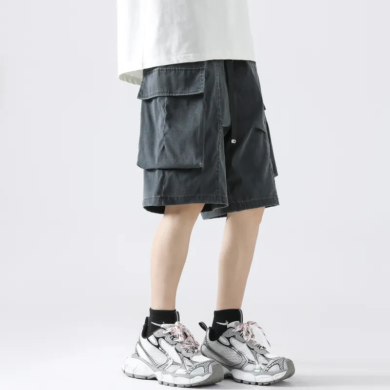 Izex Casual Shorts Unisex Iron Gray-4