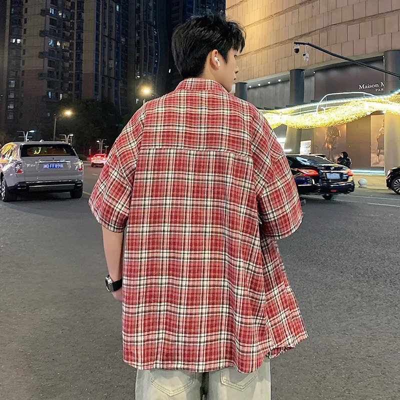 Izexx Shirts Unisex Red Plaid-1