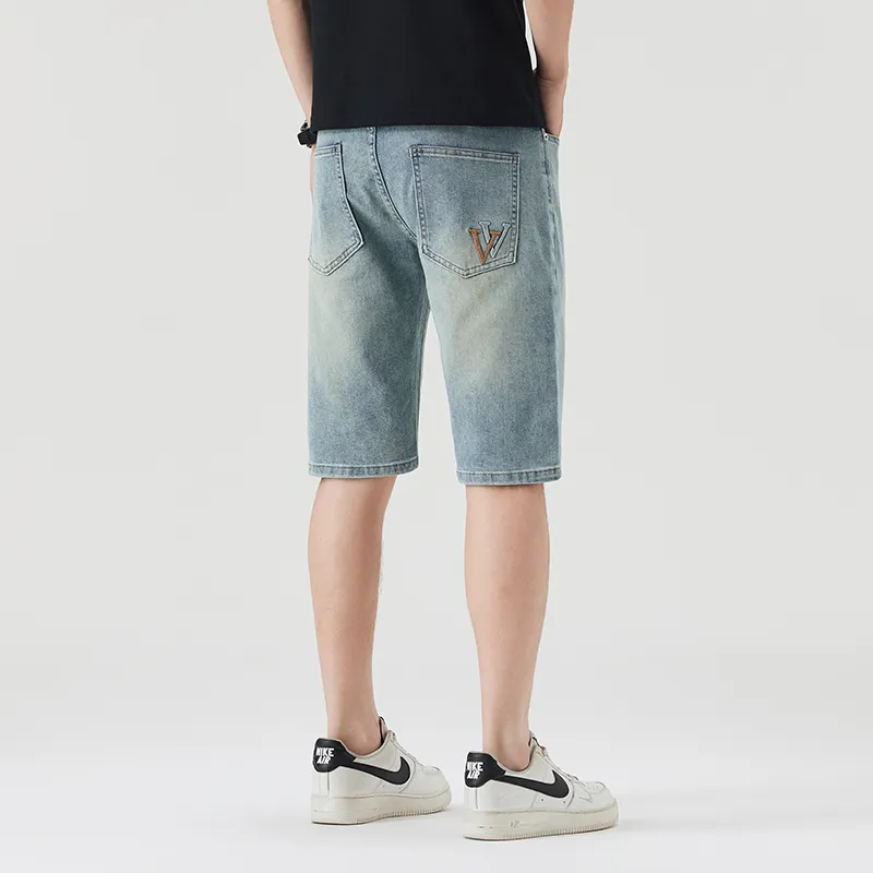Izexx Denim Shorts Men Vintage Blue-1