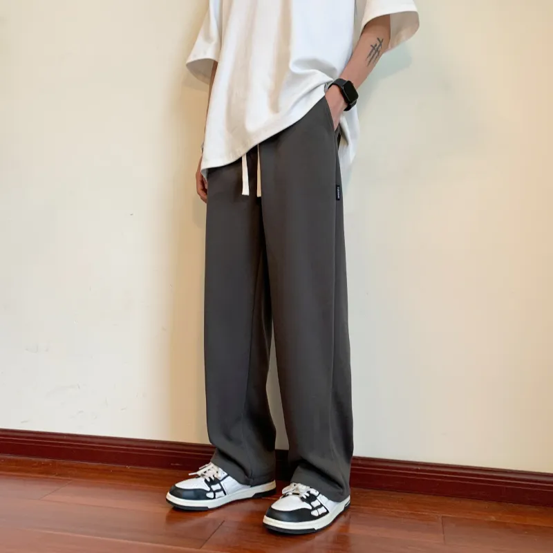 Izex Casual Pants Unisex Light Gray-15