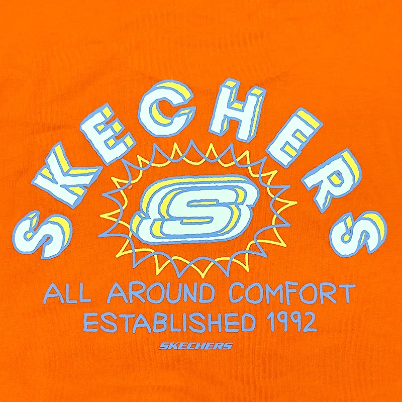 Skechers Colorful T Shirt Unisex Parrot Orange 006R-4