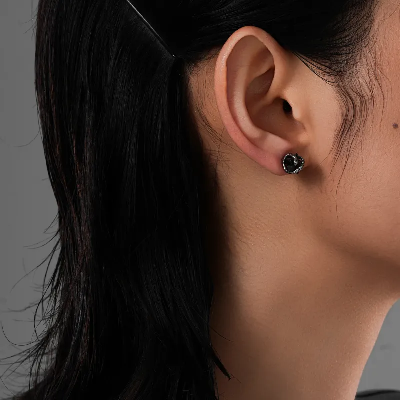 ACIUM Titanium Steel Stud Earrings Unisex-3