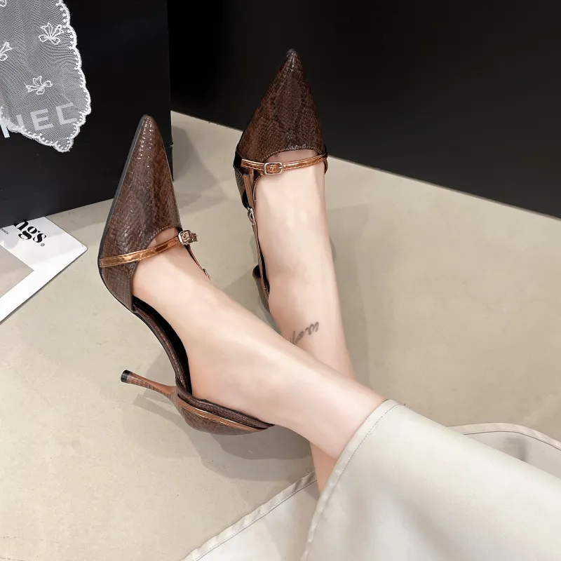 Dragon Dance Slim Heel High Heels Women's-2
