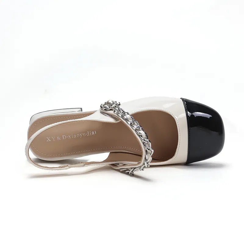 Dragon Dance Chunky Heel High Heels 5 Cm Women's-3