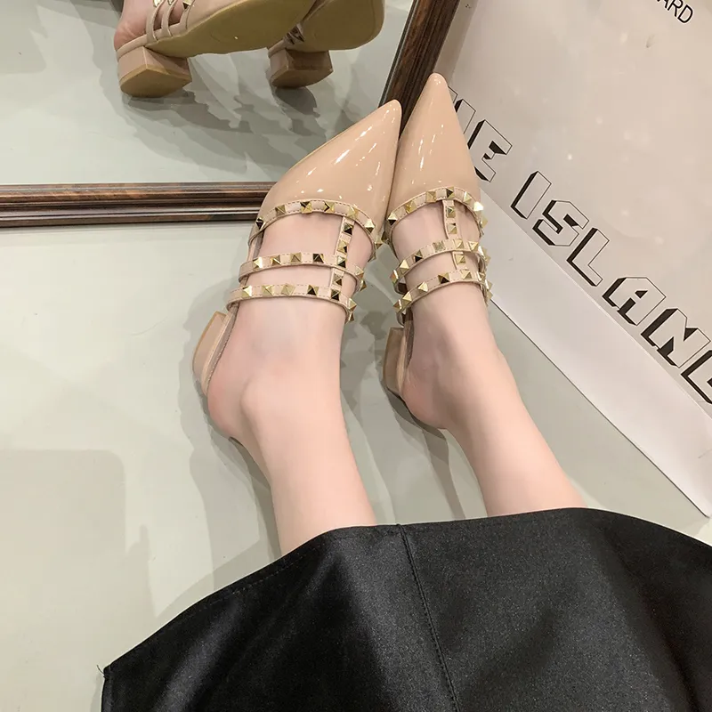 Dragon Dance Chunky Heel High Heels 3.5cm Women's-3
