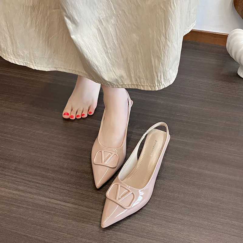 Dragon Dance Slim Heel High Heels 6cm Women's-14
