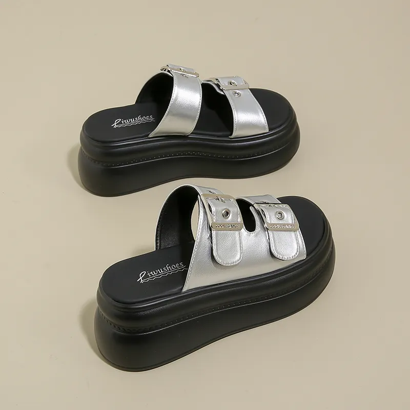 Dragon Dance PU Polyurethane Slip Resistant Abrasion Resistant Slide Slippers Women's-3