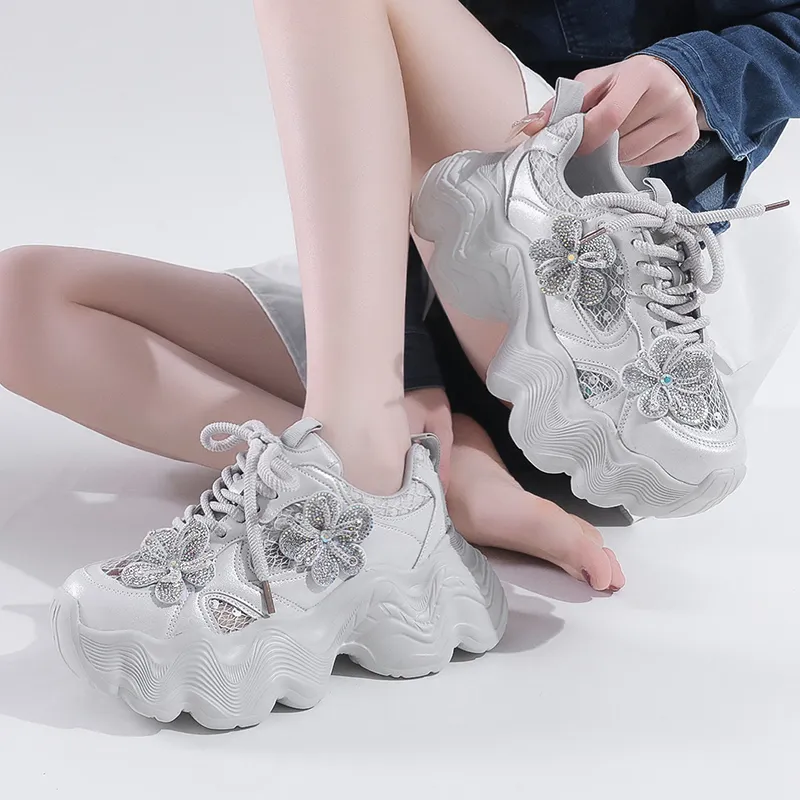 Dragon Dance Low Top Chunky Sneakers Women's-7
