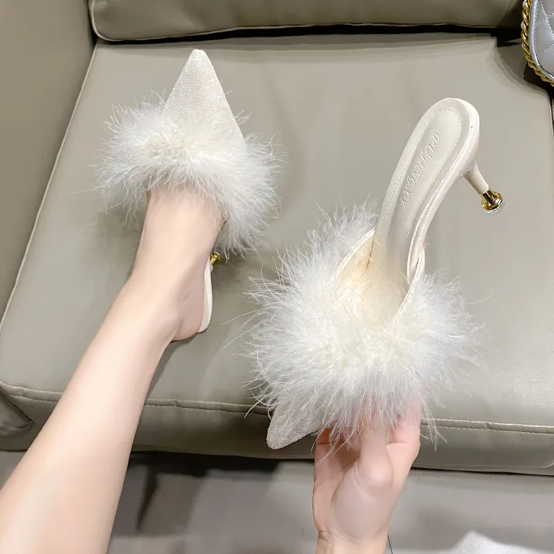 Dragon Dance Slim Heel High Heels Women's-14