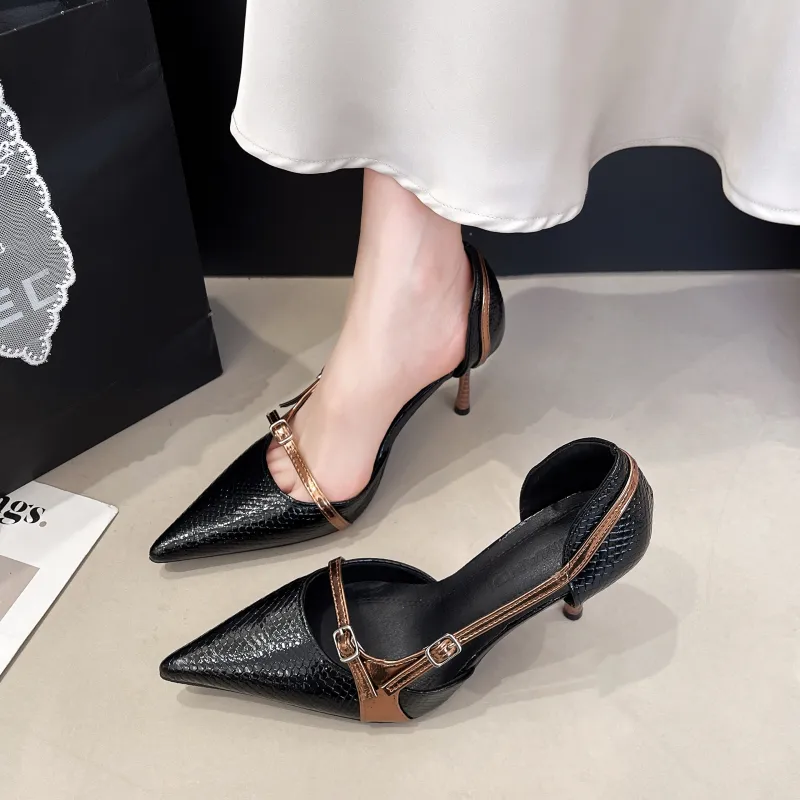Dragon Dance Slim Heel High Heels Women's-10