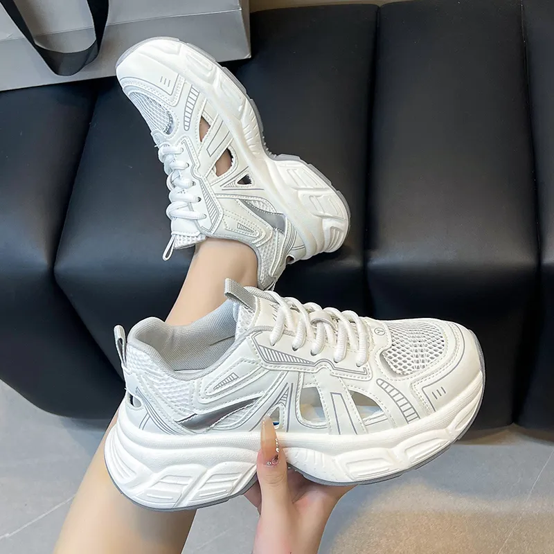 Dragon Dance Breathable, Height Enhancing, Lightweight Low Top Chunky Sneakers Women's-3