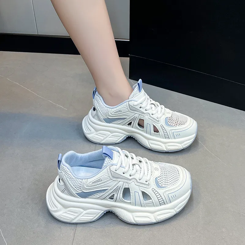 Dragon Dance Breathable, Height Enhancing, Lightweight Low Top Chunky Sneakers Women's-12