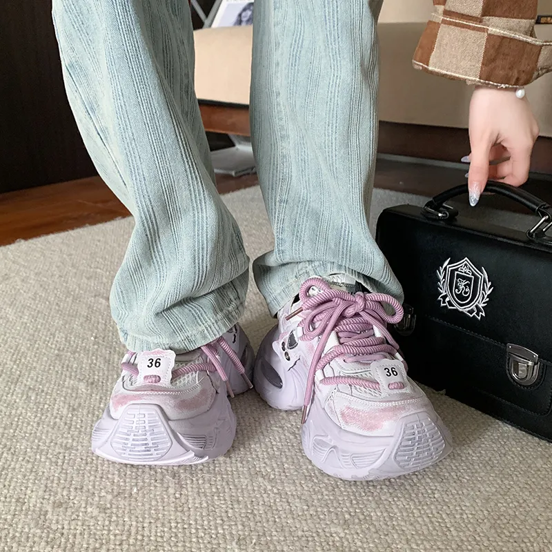 Dragon Dance Low Top Chunky Sneakers Women's-11