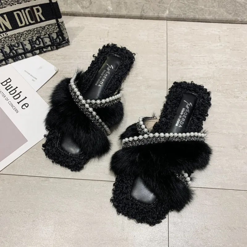Dragon Dance Rubber Sole PU Polyurethane Abrasion Resistant Slip Resistant Slide Slippers Women's-11