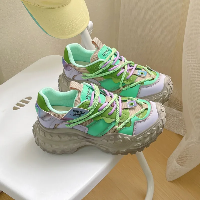 Dragon Dance Low Top Chunky Sneakers Women's-3